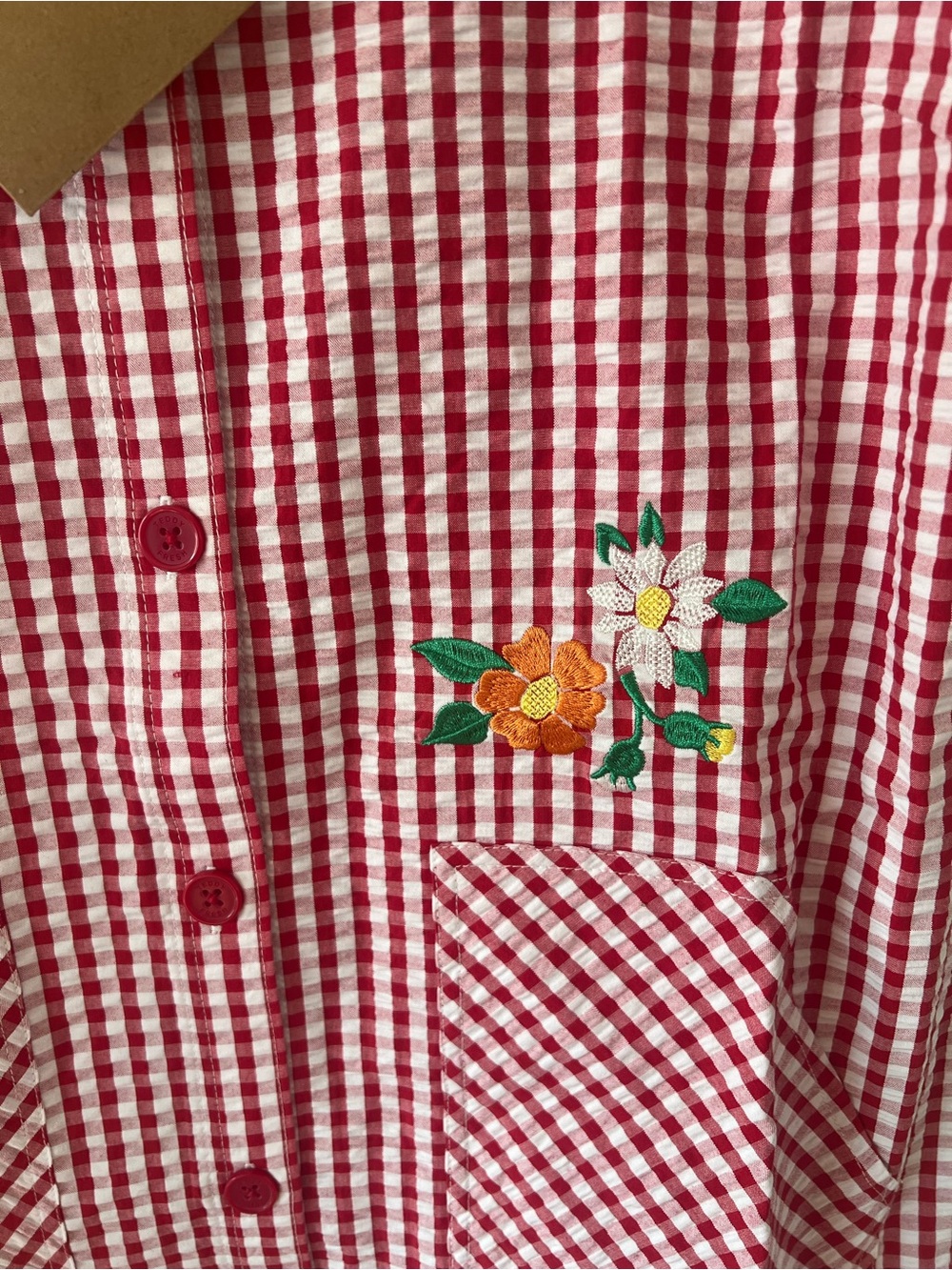Teddy Fresh Red Little Miss Gingham Overalls Dress Plaid Women’s Small S - Picture 5 of 10